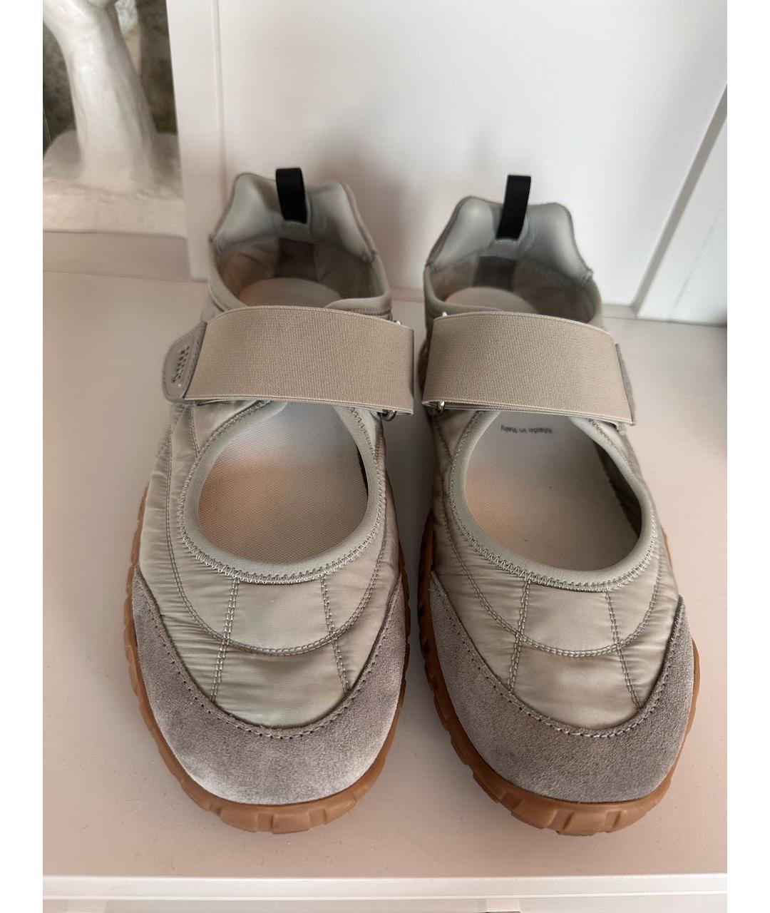 MIU MIU Серые кеды, фото 2