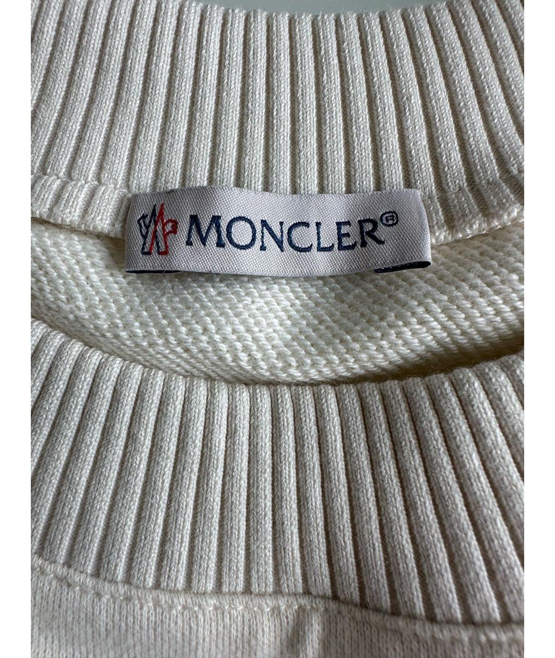 MONCLER Бежевая хлопковая майка, фото 3
