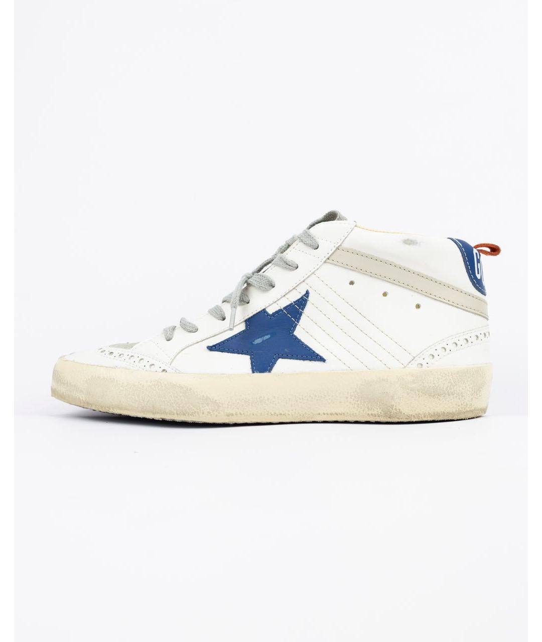 GOLDEN GOOSE DELUXE BRAND Белые кожаные высокие кроссовки / кеды, фото 6