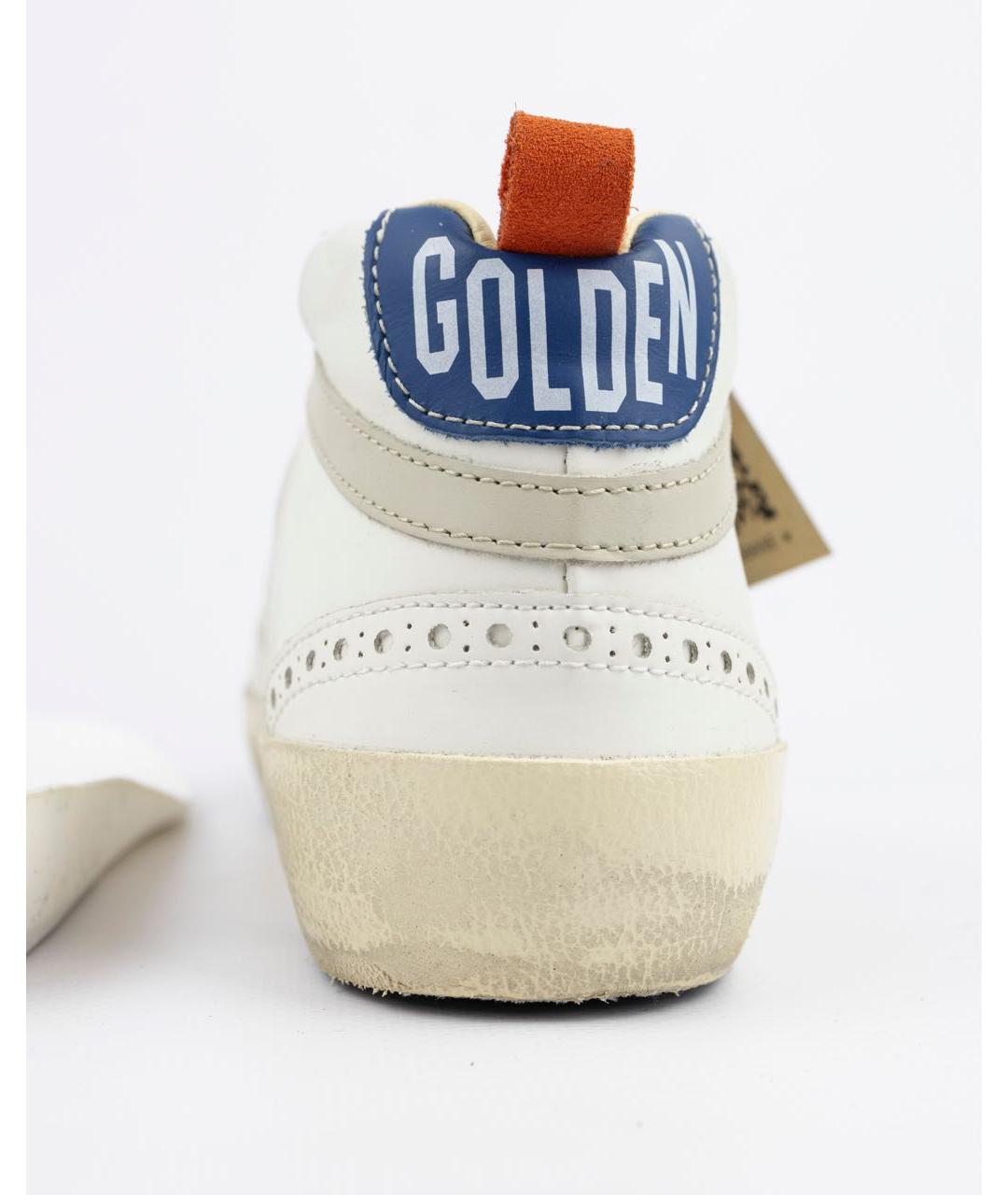 GOLDEN GOOSE DELUXE BRAND Белые кожаные высокие кроссовки / кеды, фото 4