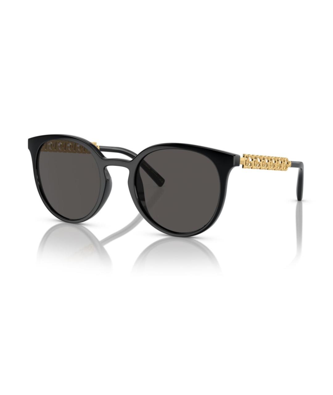 DOLCE&GABBANA Черные пластиковые солнцезащитные очки, фото 7