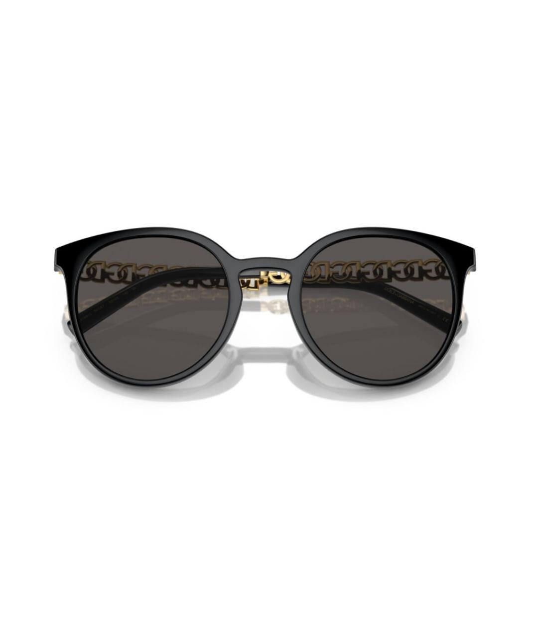 DOLCE&GABBANA Черные пластиковые солнцезащитные очки, фото 6