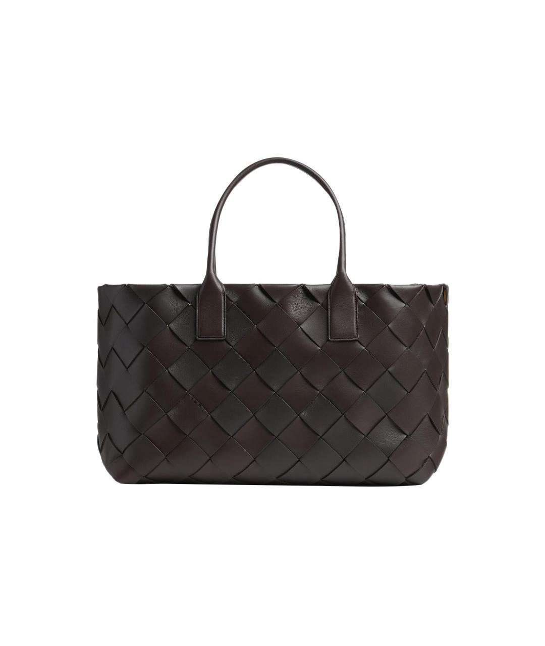 BOTTEGA VENETA Коричневая сумка с короткими ручками, фото 1