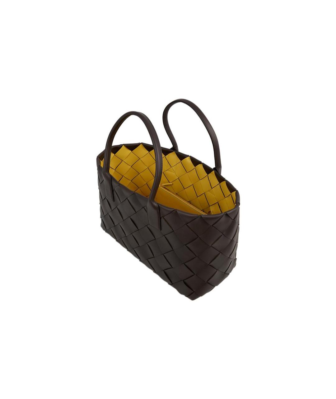 BOTTEGA VENETA Коричневая сумка с короткими ручками, фото 4