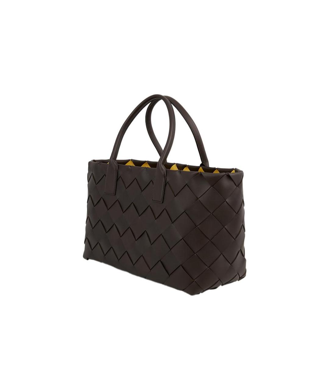 BOTTEGA VENETA Коричневая сумка с короткими ручками, фото 3