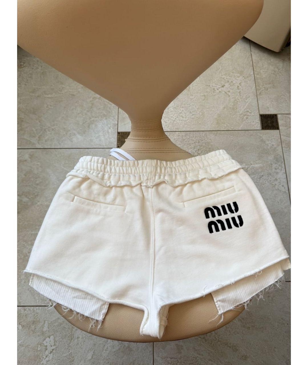 MIU MIU Белые шорты, фото 2