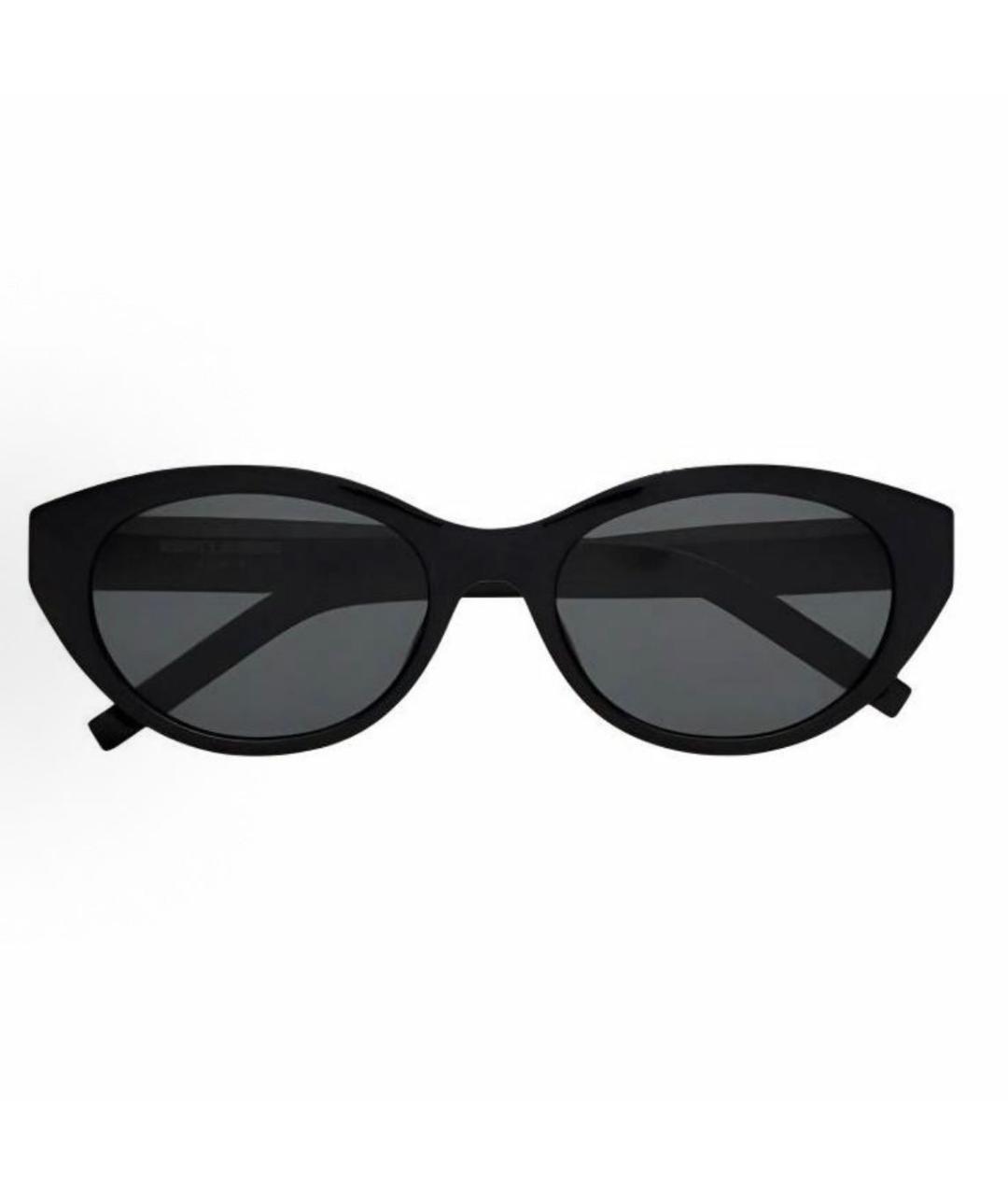 SAINT LAURENT Черные пластиковые солнцезащитные очки, фото 2