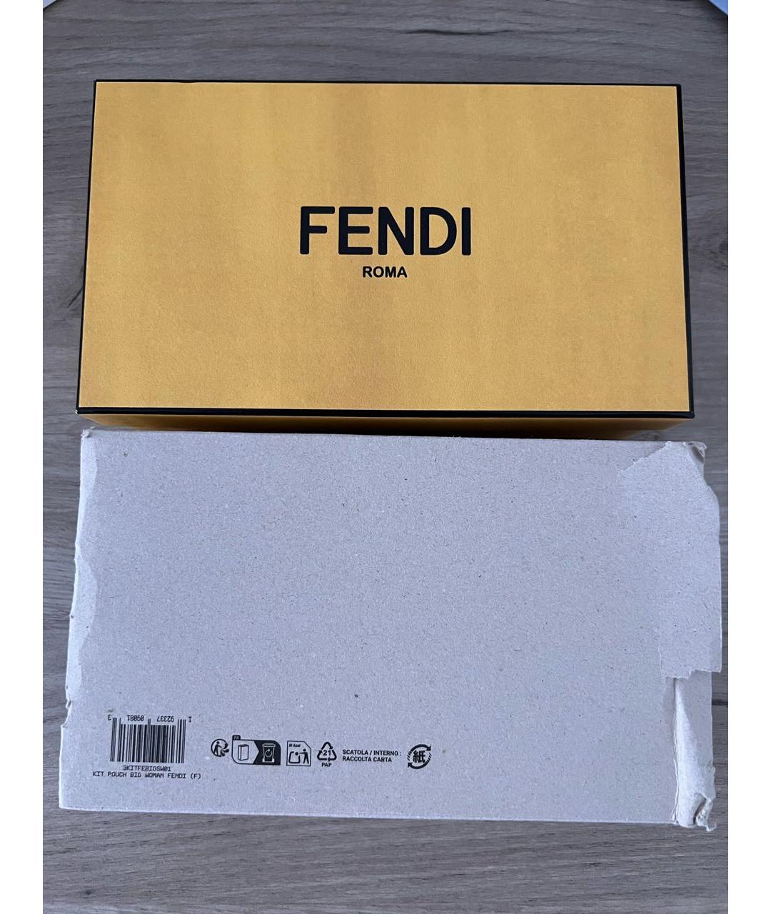 FENDI Черные металлические солнцезащитные очки, фото 6