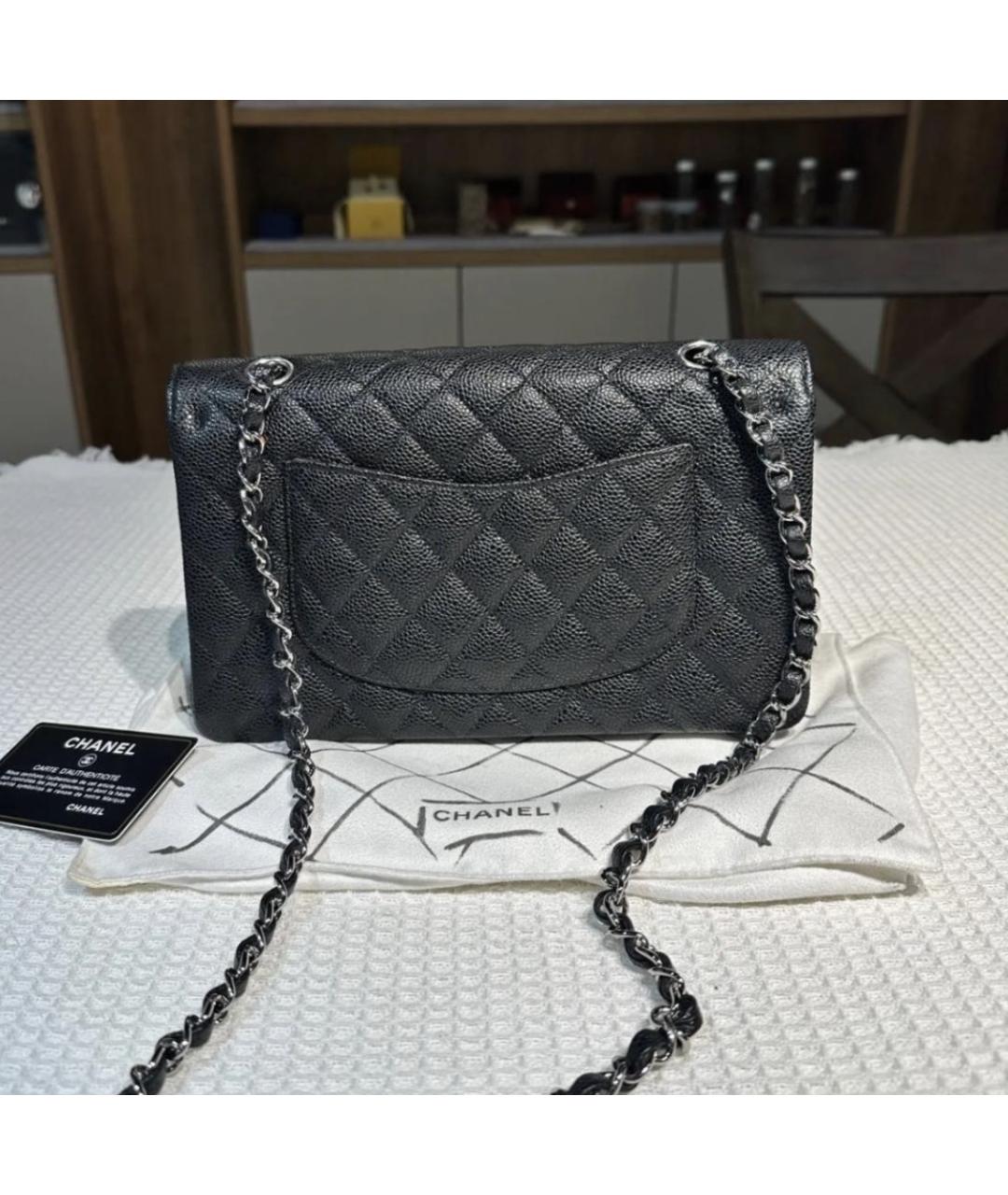 CHANEL Черная кожаная сумка тоут, фото 3