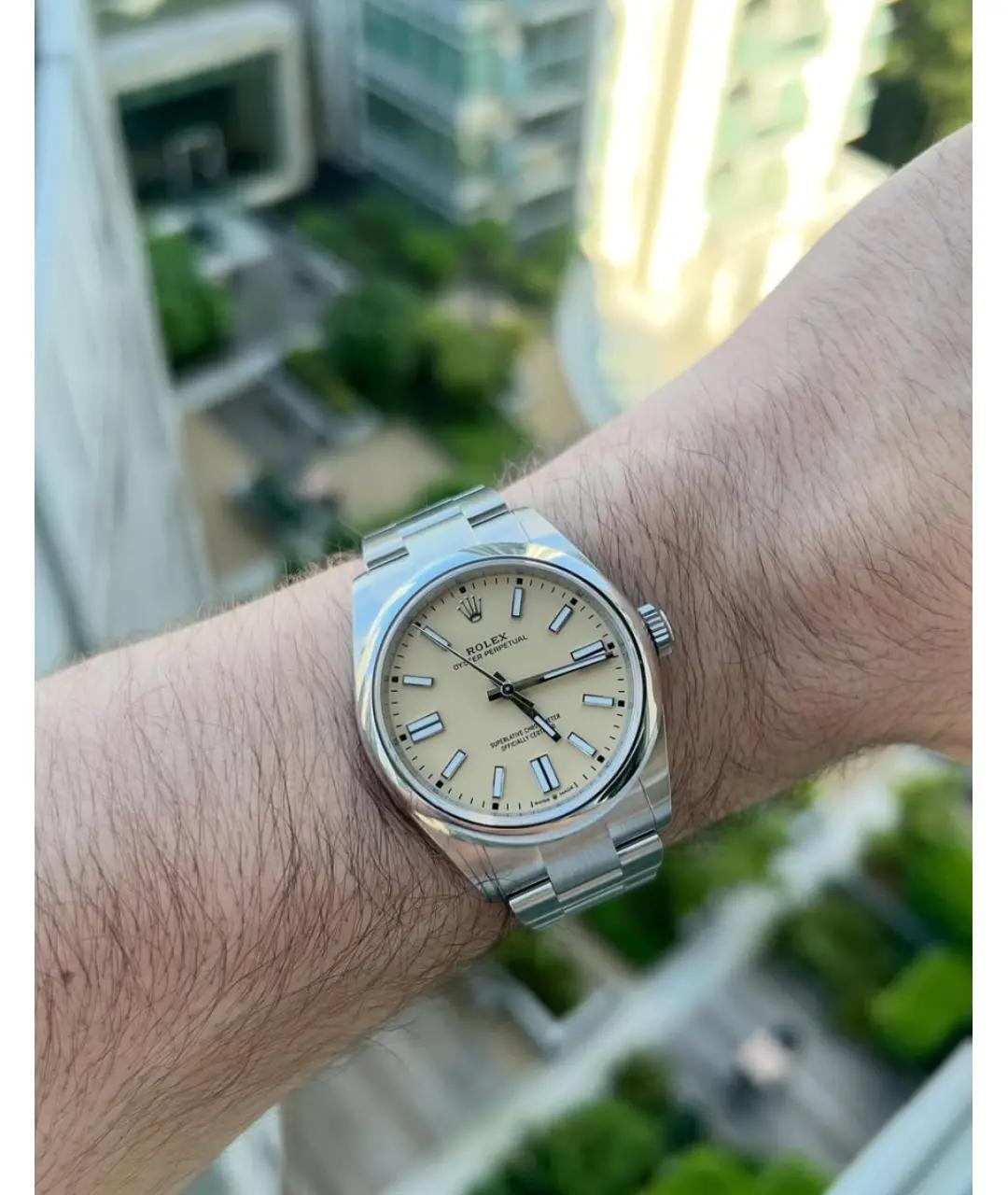 ROLEX Желтые часы, фото 3