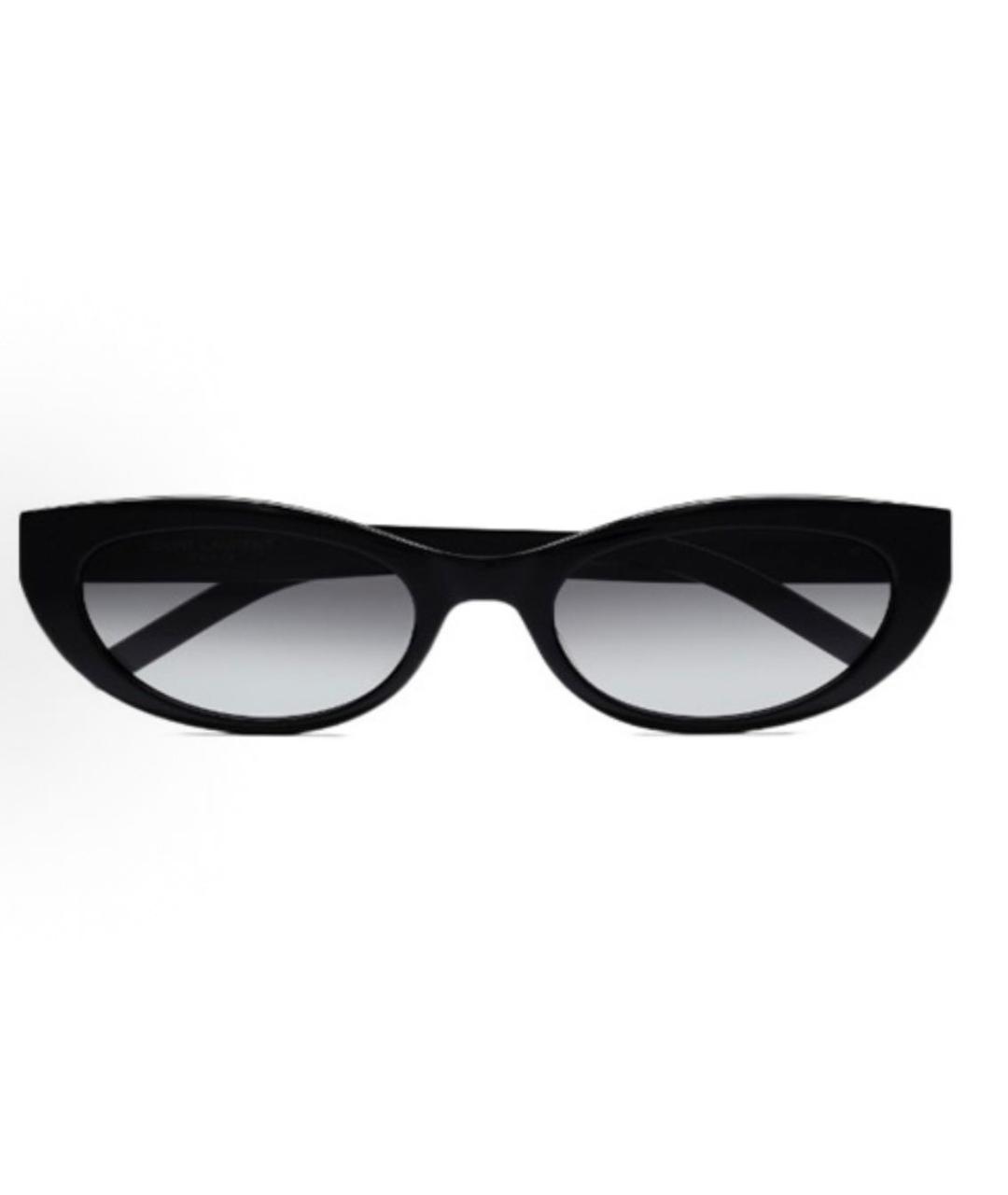 SAINT LAURENT Черные пластиковые солнцезащитные очки, фото 5