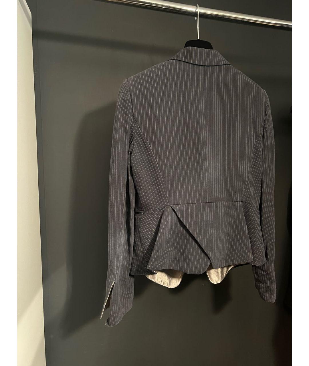 GIORGIO ARMANI Темно-синий хлопковый костюм с брюками, фото 2