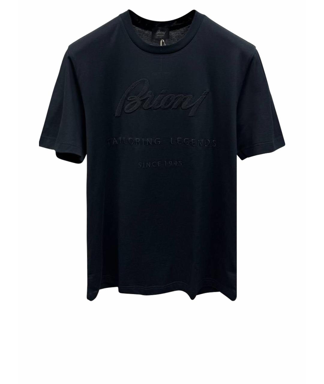 BRIONI Черная хлопковая майка, фото 1