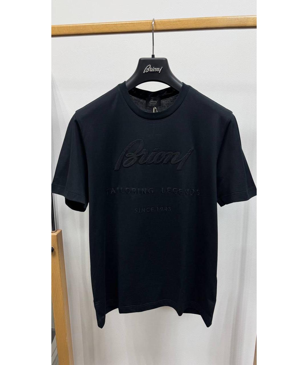BRIONI Черная хлопковая майка, фото 4