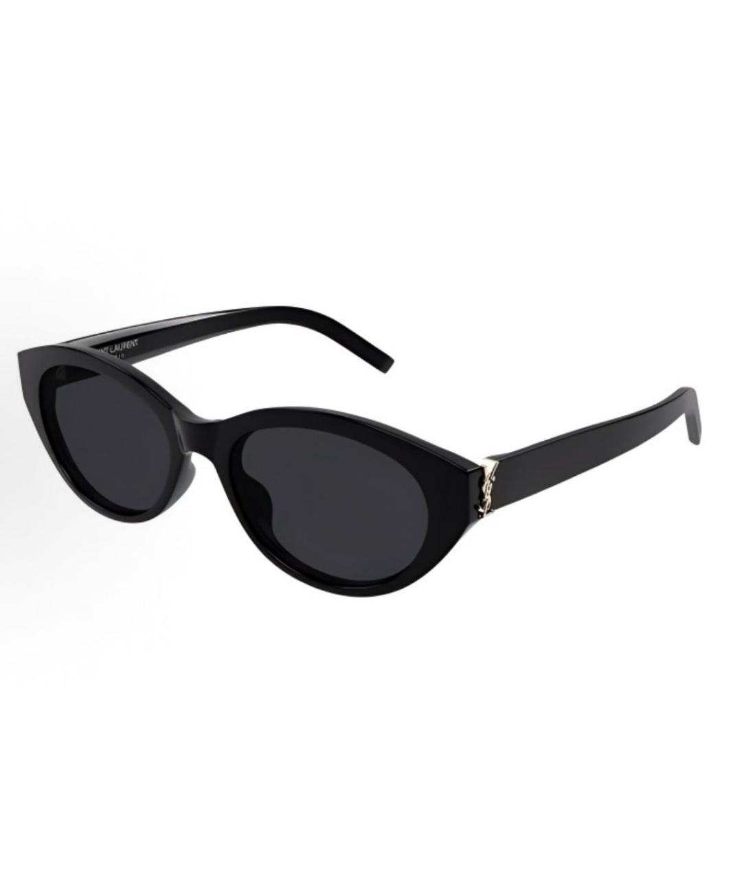 SAINT LAURENT Черные пластиковые солнцезащитные очки, фото 1