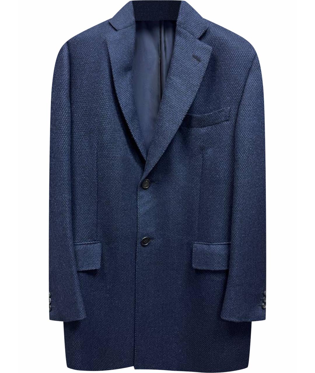 BRIONI Темно-синее пальто, фото 1