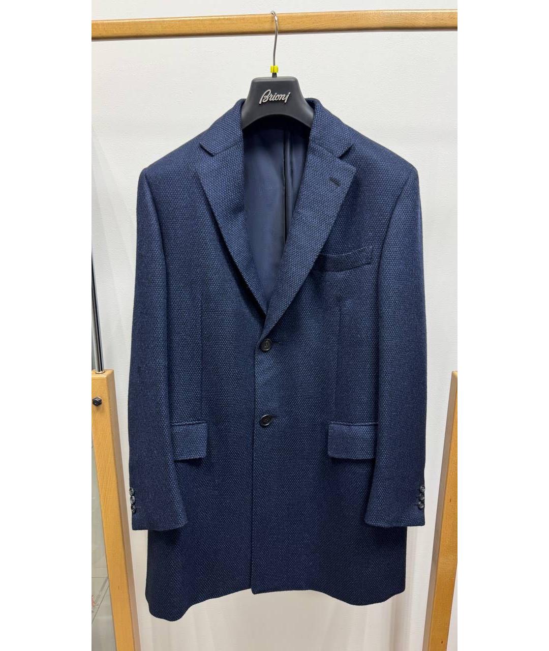BRIONI Темно-синее пальто, фото 4