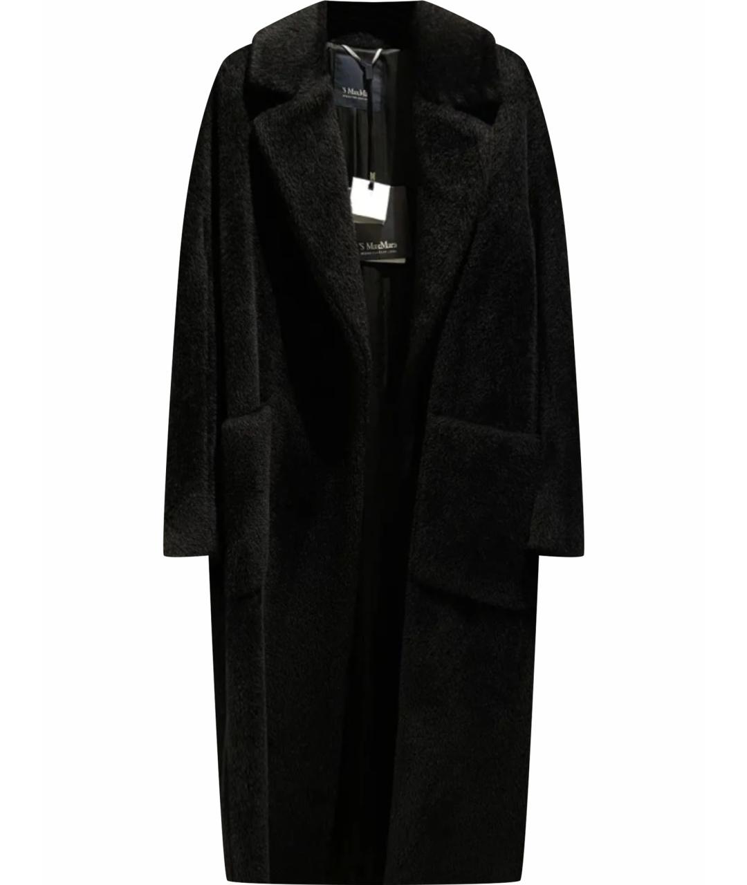 'S MAX MARA Черное шерстяное пальто, фото 1