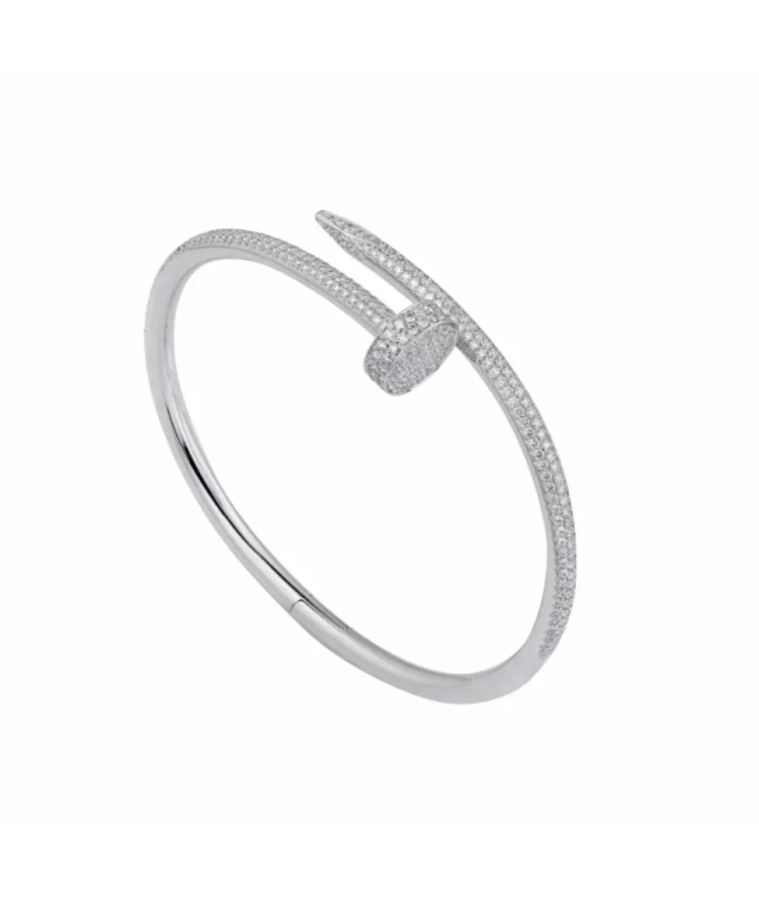 CARTIER Серебрянный браслет из белого золота, фото 1
