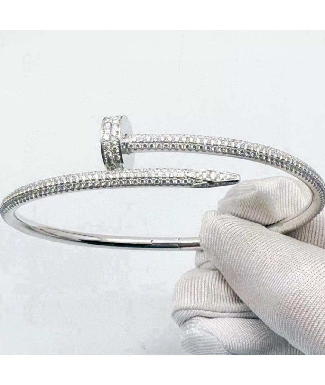 CARTIER Серебрянный браслет из белого золота, фото 5