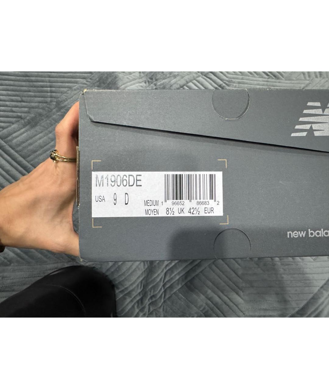 NEW BALANCE Белые кожаные низкие кроссовки / кеды, фото 5