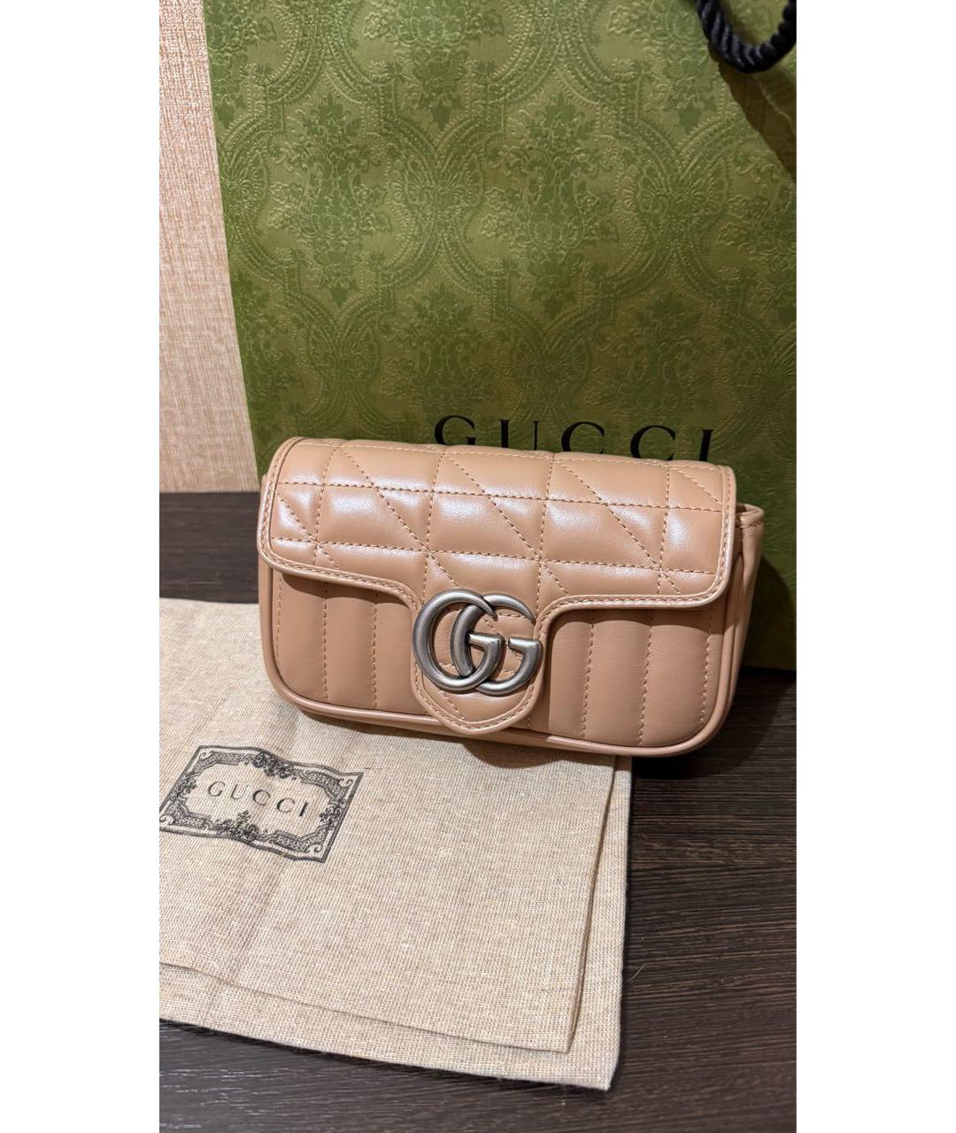 GUCCI Бежевая сумка через плечо, фото 4