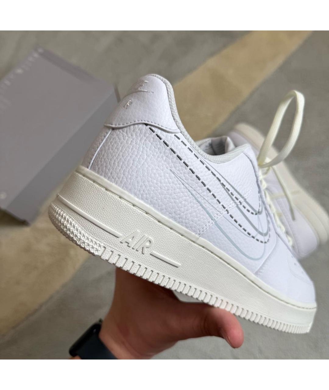 NIKE Белые кожаные низкие кроссовки / кеды, фото 4