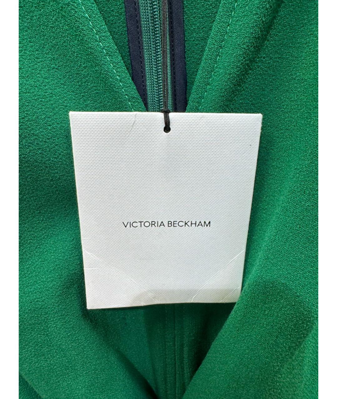 VICTORIA BECKHAM Зеленые коктейльное платье, фото 3