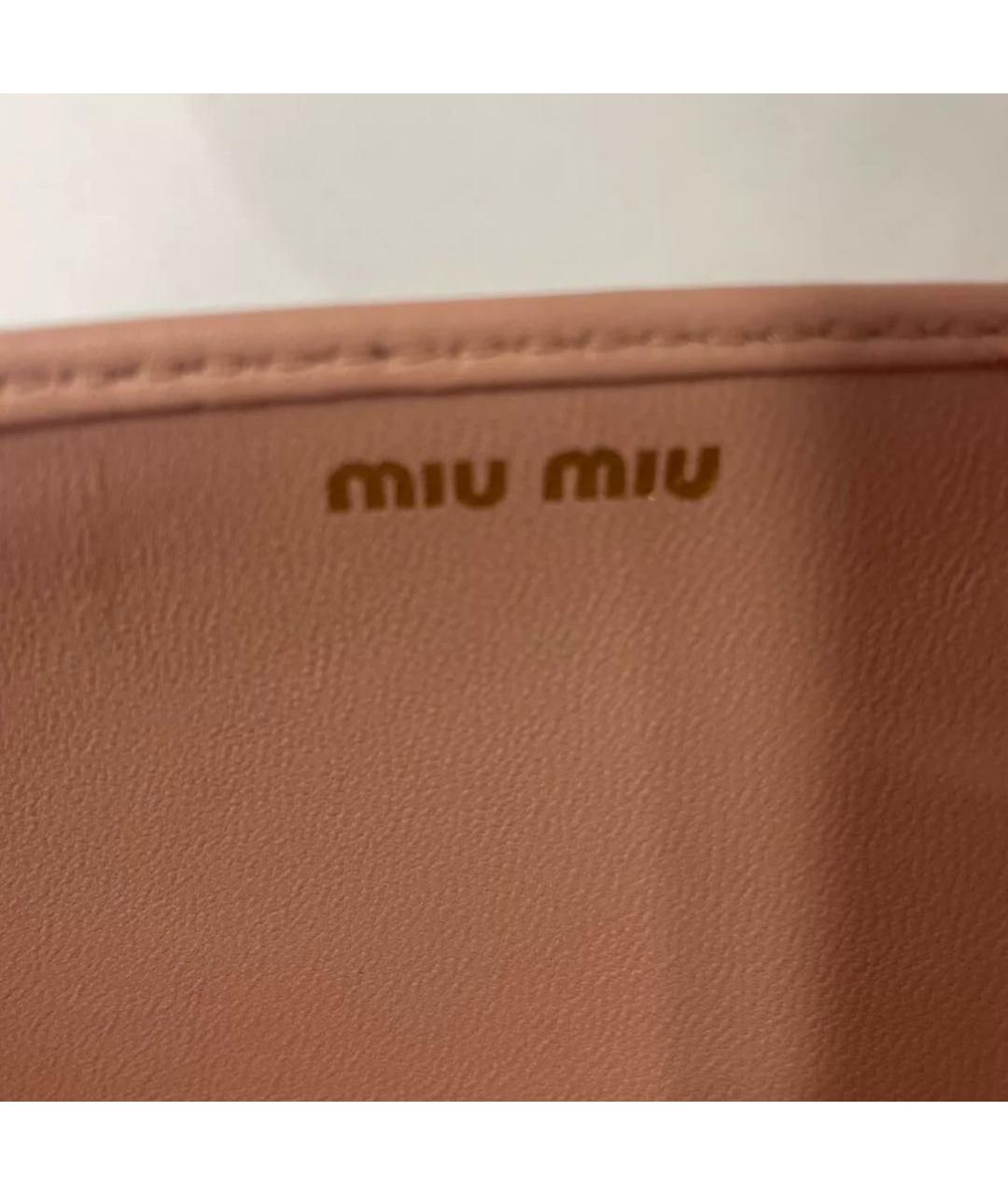 MIU MIU Кожаная сумка через плечо, фото 4