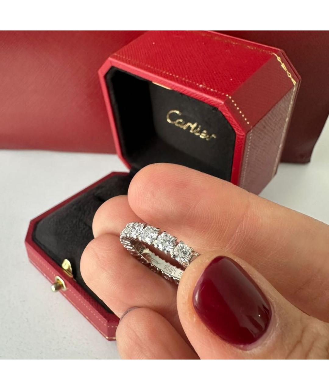 CARTIER Платиновое кольцо, фото 6