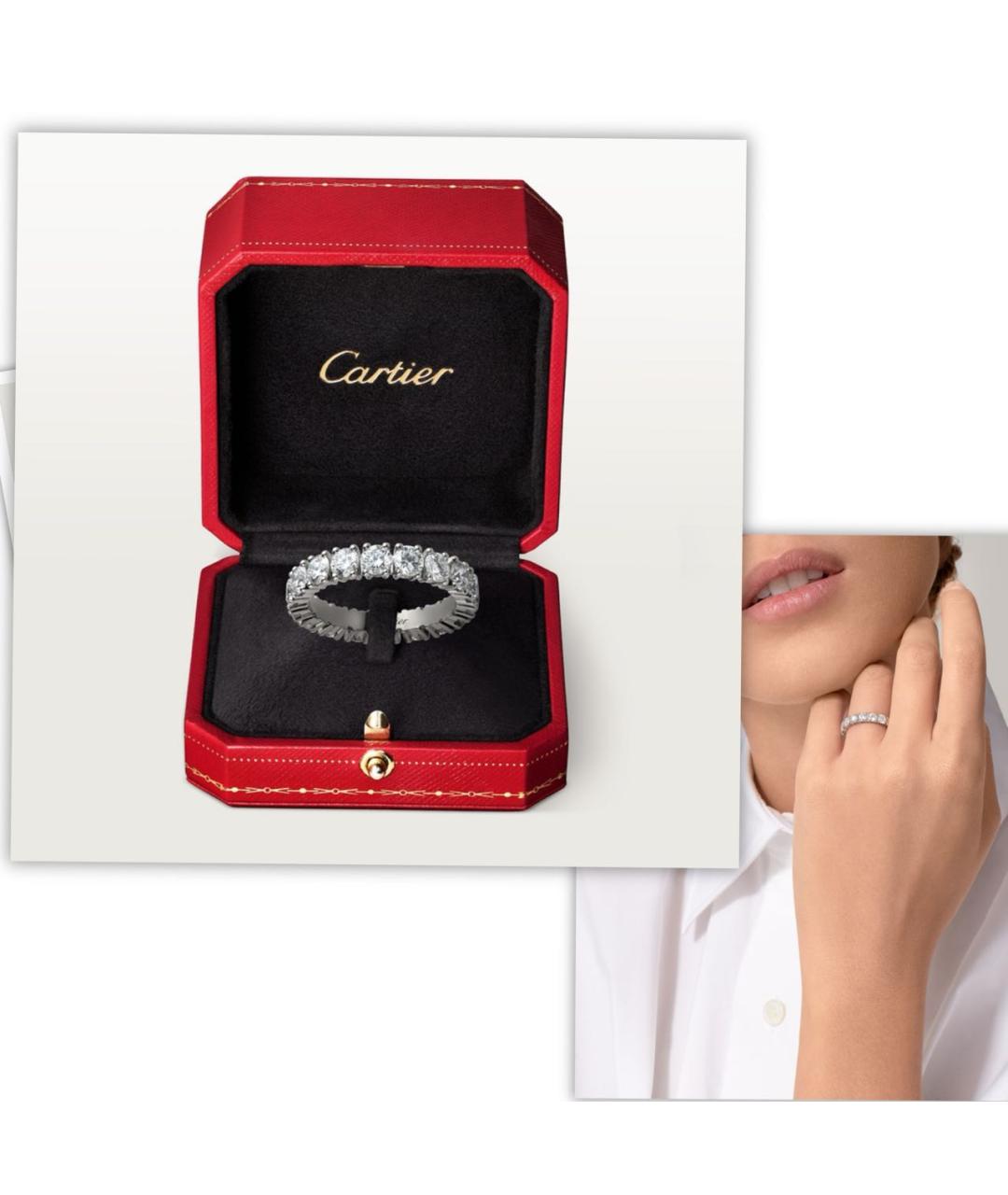 CARTIER Платиновое кольцо, фото 2