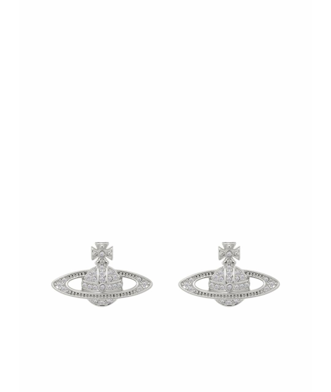 VIVIENNE WESTWOOD Серебряные платиновые серьги, фото 1