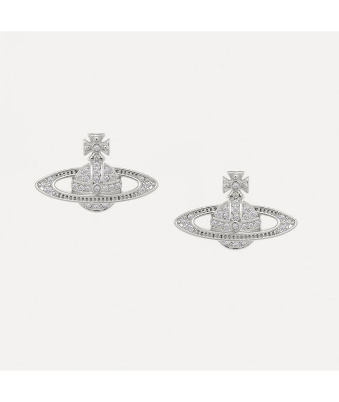 VIVIENNE WESTWOOD Серебряные платиновые серьги, фото 9