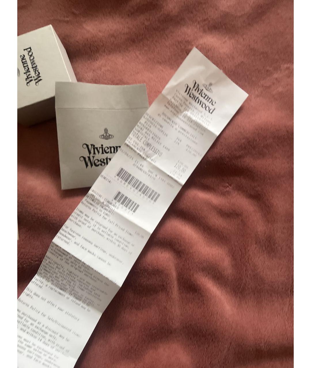 VIVIENNE WESTWOOD Серебряные платиновые серьги, фото 4