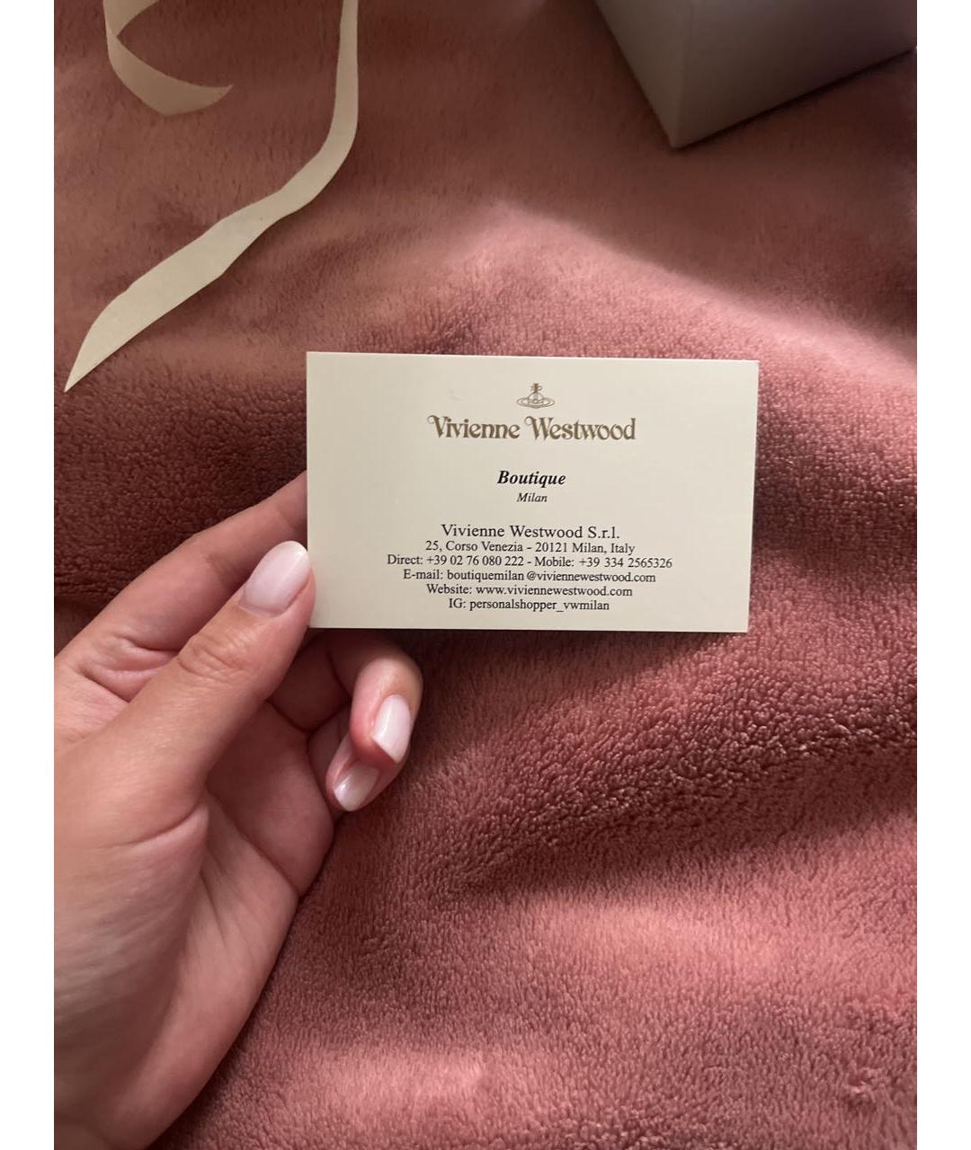 VIVIENNE WESTWOOD Серебряные платиновые серьги, фото 5