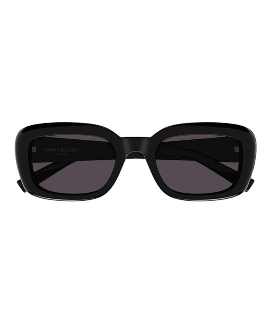 SAINT LAURENT Черные пластиковые солнцезащитные очки, фото 2