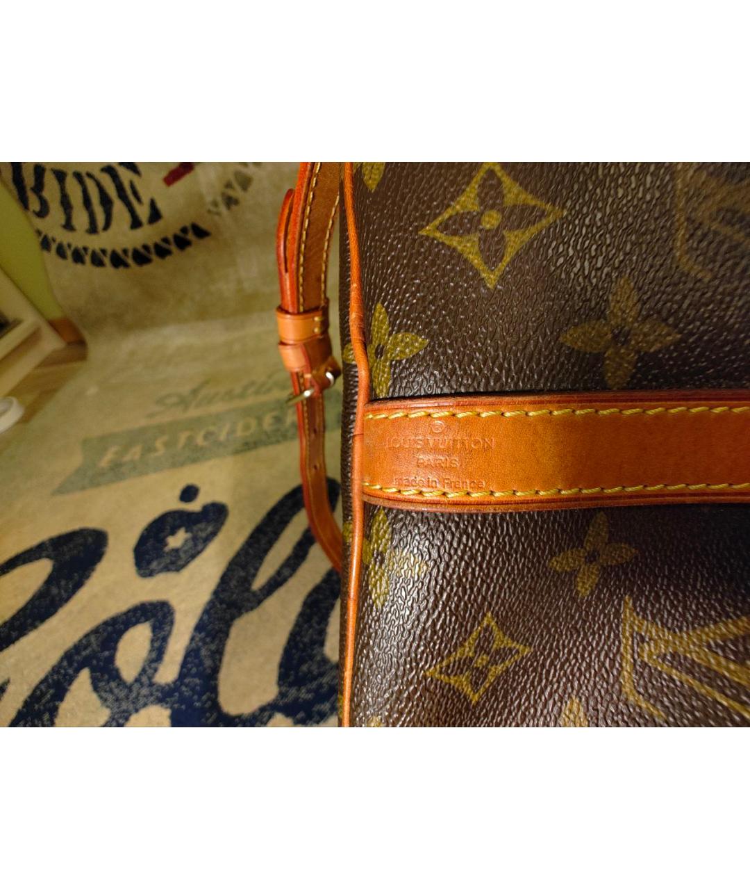 LOUIS VUITTON Коричневая сумка с короткими ручками из искусственной кожи, фото 8