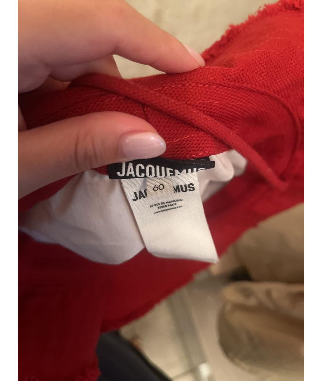 JACQUEMUS Красная панама, фото 4