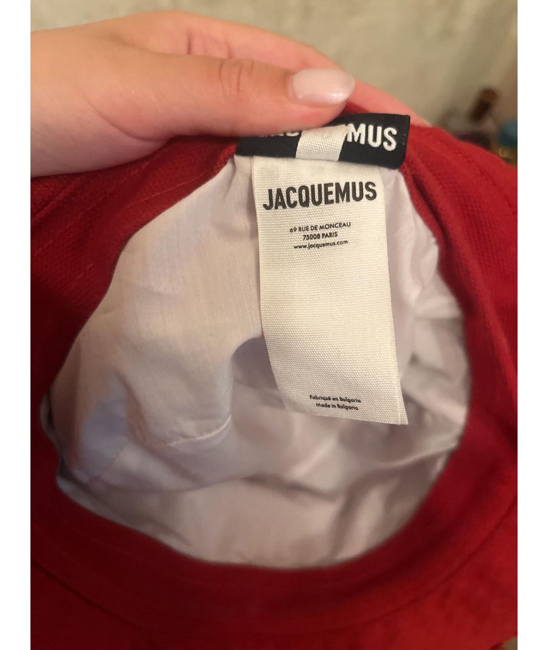 JACQUEMUS Красная панама, фото 5