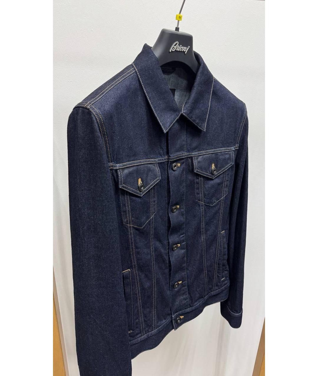 BRIONI Темно-синяя деним куртка, фото 2