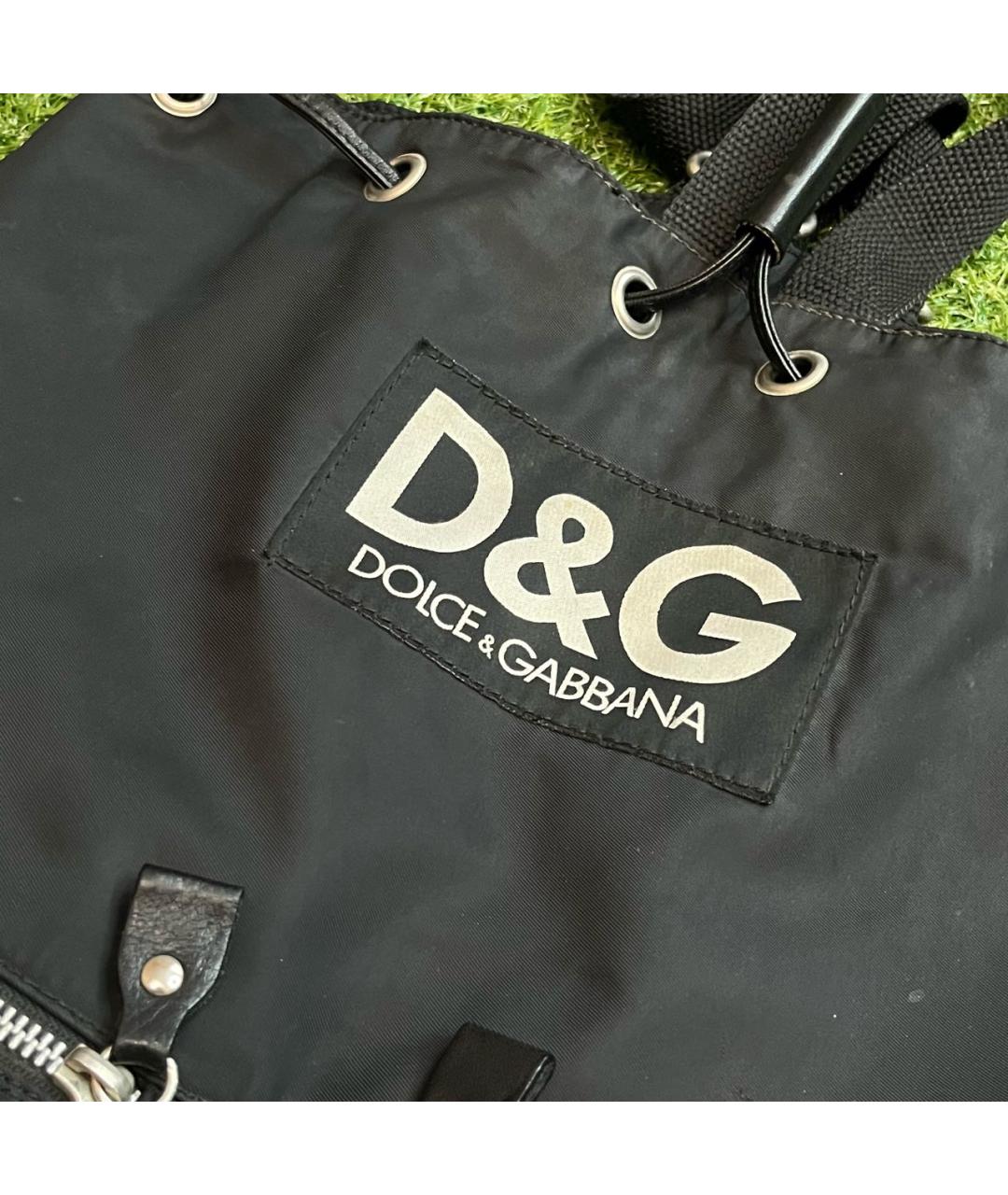 DOLCE&GABBANA Черный тканевый рюкзак, фото 2