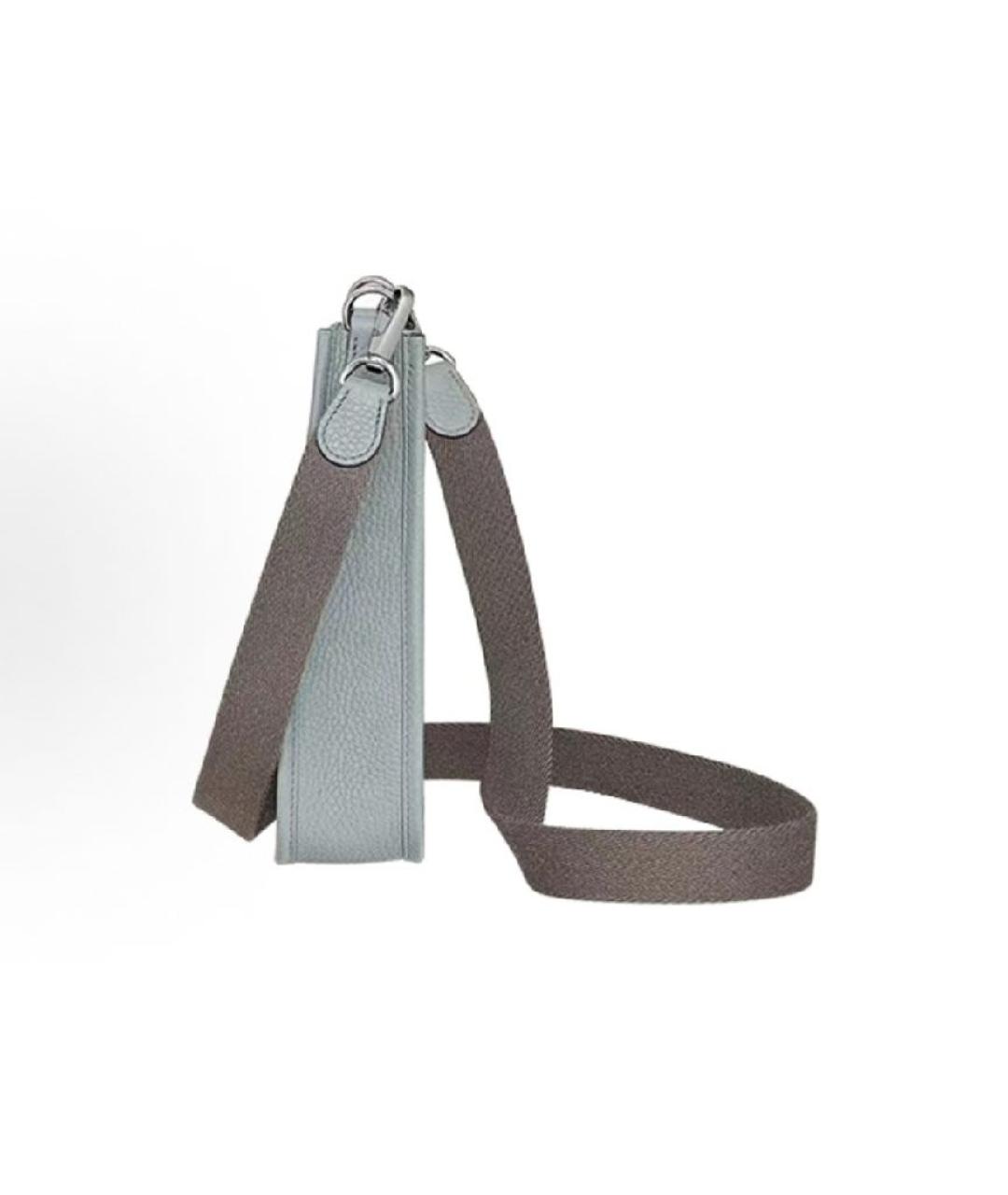 HERMES Серебряная кожаная сумка через плечо, фото 3