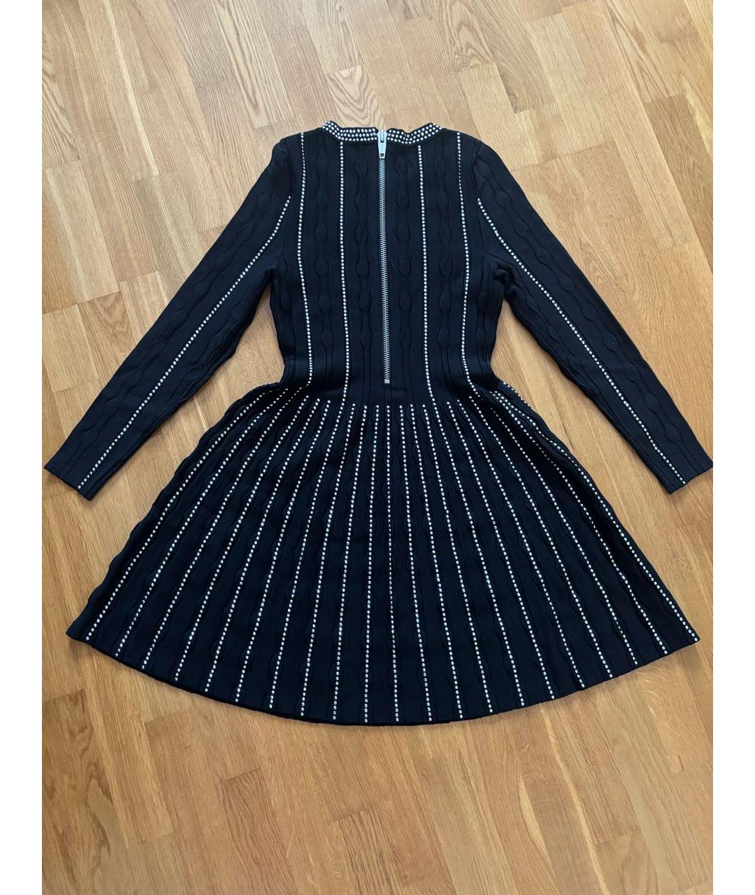 THE KOOPLES Черное вискозное коктейльное платье, фото 2