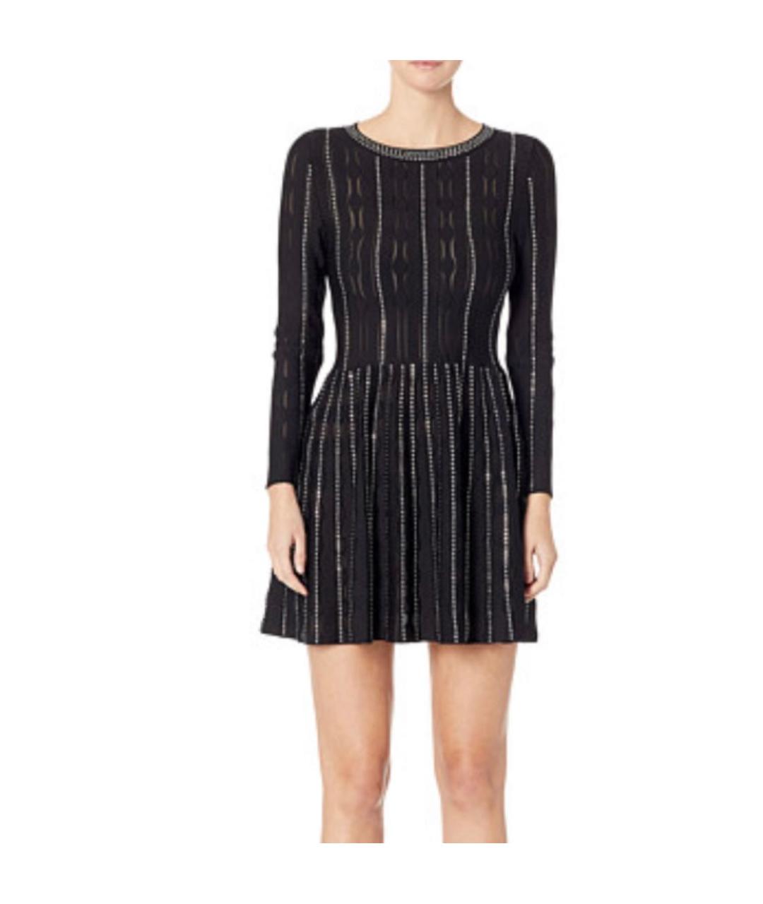 THE KOOPLES Черное вискозное коктейльное платье, фото 5