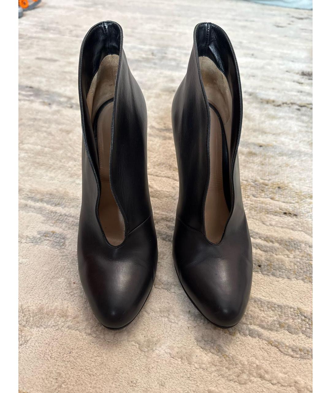 GIANVITO ROSSI Черные кожаные ботильоны, фото 2