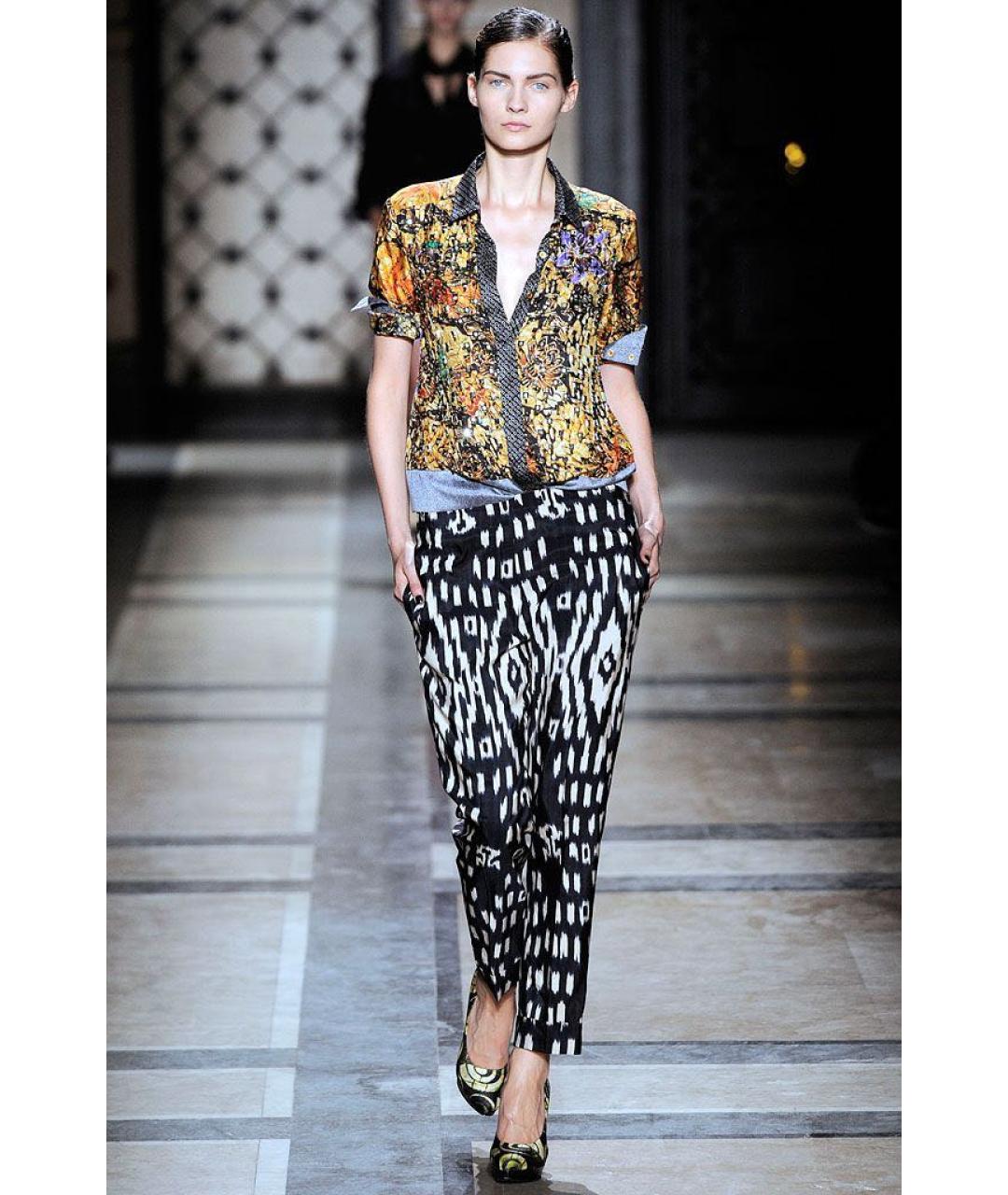 DRIES VAN NOTEN Мульти шелковая блузы, фото 2
