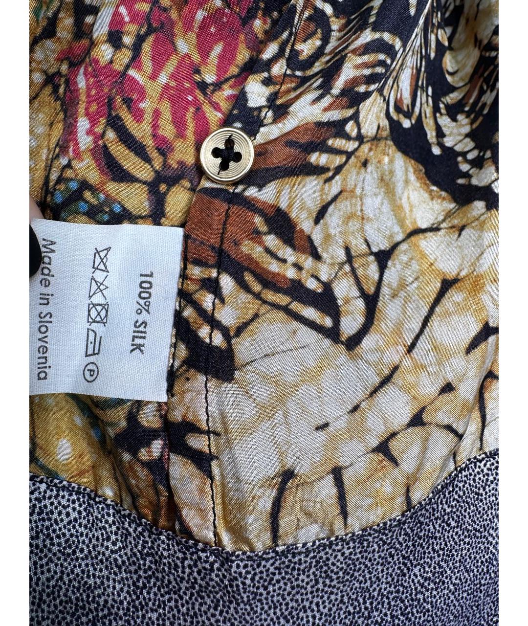 DRIES VAN NOTEN Мульти шелковая блузы, фото 8