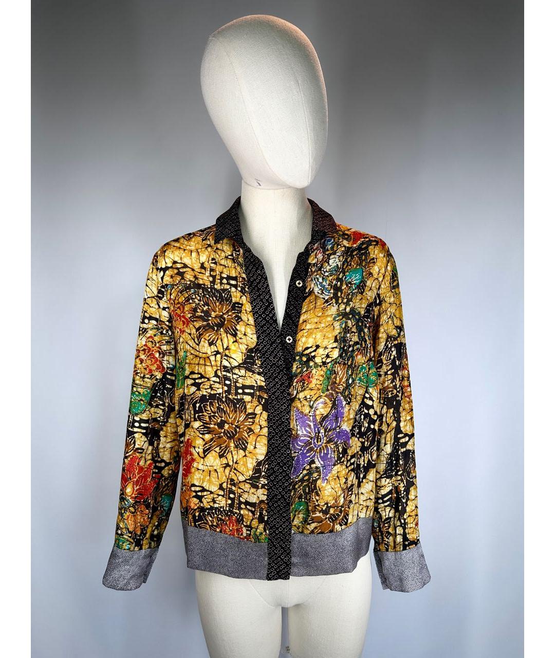 DRIES VAN NOTEN Мульти шелковая блузы, фото 9