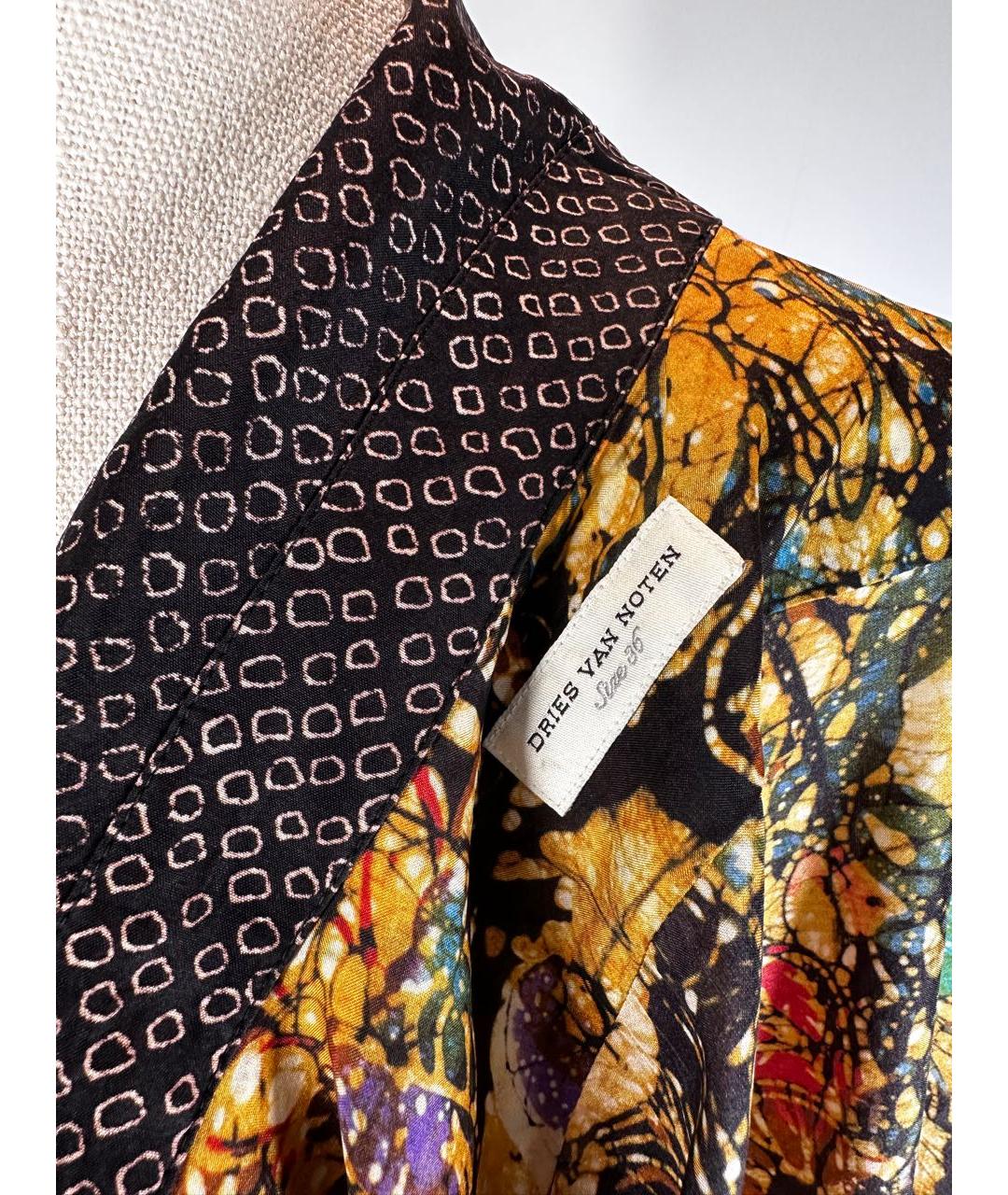 DRIES VAN NOTEN Мульти шелковая блузы, фото 7