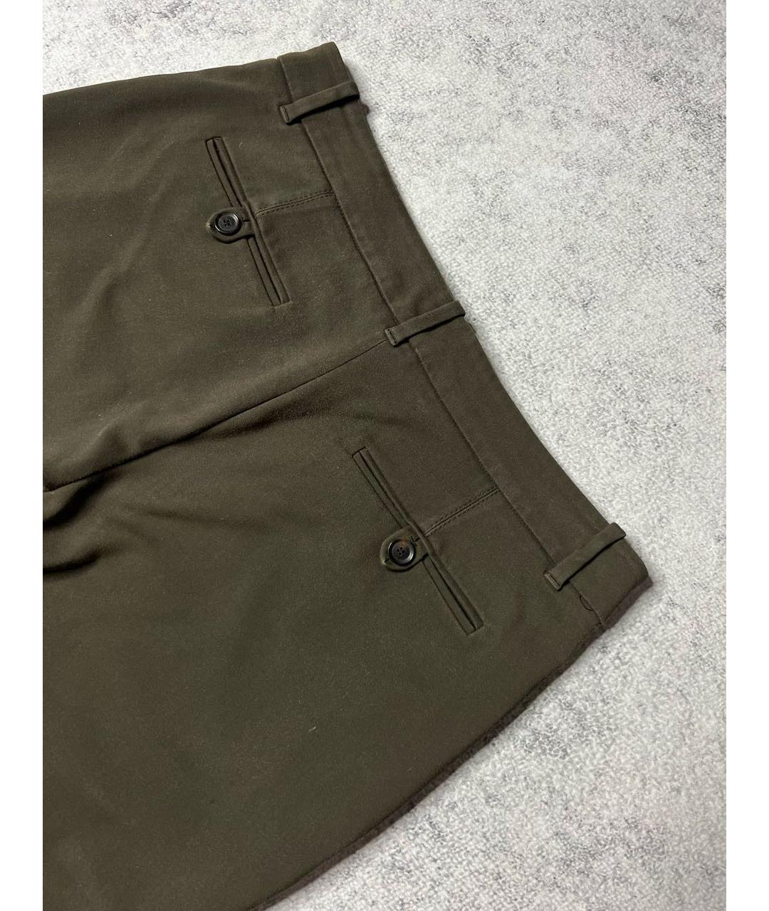 GUCCI Хаки брюки узкие, фото 4
